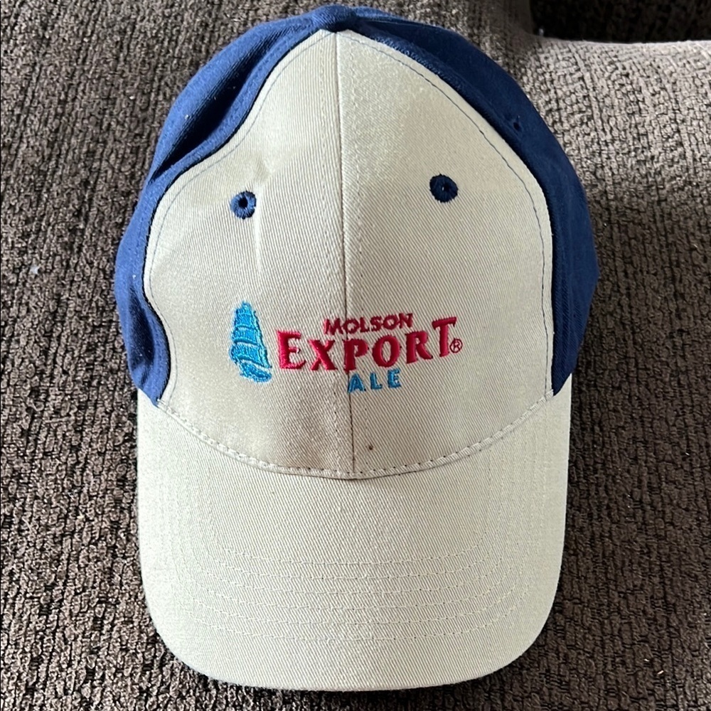 Molson Export Ale Adjustable Beer Promo Baseball Cap Hat